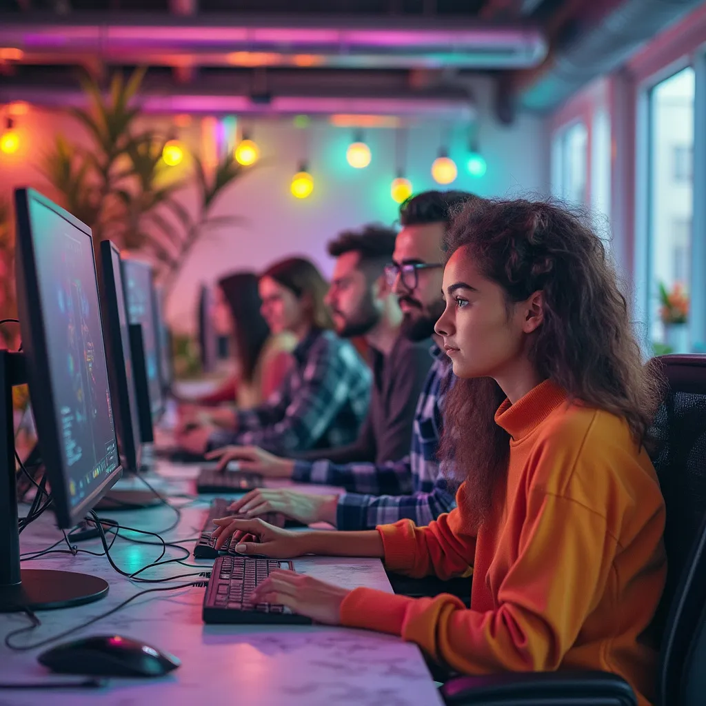 Notre équipe de développement en pleine création